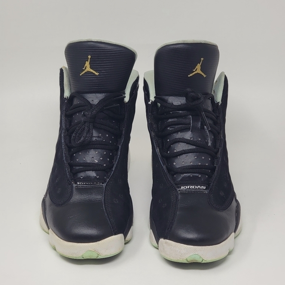 Nike Air Jordan 13 Retro Black Mint Foam GS439358-015 Youth Size 6Y Pre-owned - Picture 6 of 11